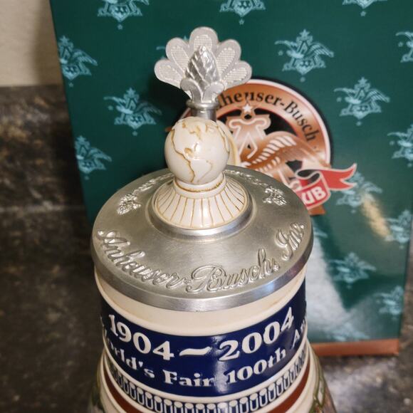 Anheuser-Busch Budweiser Stein St Louis World's Fair CB28 - Picture 4 of 6